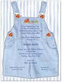 Blue Overalls Baby Shower Invitations - Set of 20