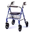 Medline Blue Folding Walker/Rollator