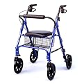 Medline Blue Folding Walker/Rollator