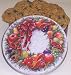 Gourmet Food : Scott's Cakes 1 lb. Oatmeal Raisin Cookies in a Classic Wreath Tin