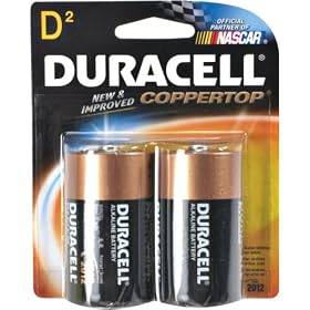 Duracell  Batteries, Size D (2 Batteries)