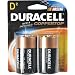 Electronics : Duracell  Batteries, Size D (2 Batteries)