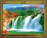 3D Stereoscopic Waterfall Moving Picture - with sound