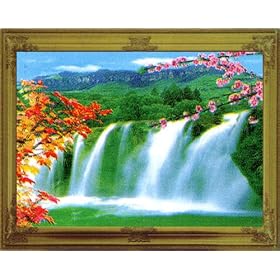 3D Stereoscopic Waterfall Moving Picture - with sound by Xtreme