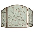 Brown Leaf Fire Screen