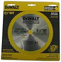 DeWalt DW9153 6-1/2-Inch 90 Tooth Paneling and Vinyl Cutting Saw Blade with 5/8-Inch Arbor