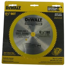 DeWalt DW9153 6-1 2-Inch 90 Tooth Paneling and Vinyl Cutting Saw Blade with 5 8-Inch Arbor by DeWALT