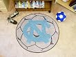 UNC University of North Carolina - Chapel Hill Soccer Ball Rug