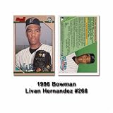 1996 Bowman Livan Hernandez Rookie Card
