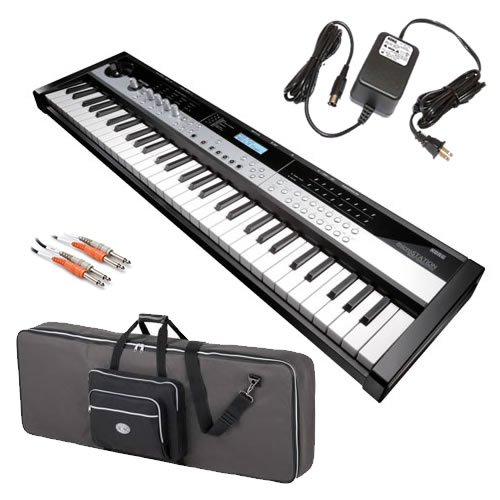 Korg microSTATION Synth STAGE BUNDLE w/ Carrying Case & Cable