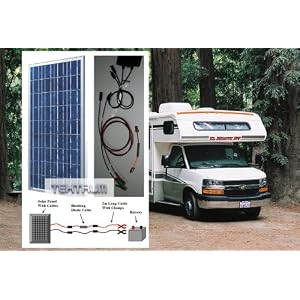 Tektrum 115w Watt Solar Panel Blocking Diode Cable 2m long Cable Clamps Battery Charger Kit for RV,... by 