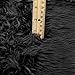 Luxury Shag Faux Fur Fabric (Black)