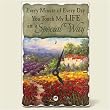Tile Desk clock~ You Touch My Life ~Artworks Home Accents~ desk clocks~ code 511