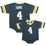 Reebok NFL Equipment Green Bay Packers #4 Brett Favre Green Infant One-Piece Replica Football Jersey
