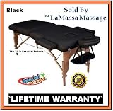 TM *LaMassa/BestMassage Salon - Table Portable *Black - Bed Spa Tattoo - (Includes FREE Carry Case, Massage DVD, And Spa Music CD - o#Pro2K
