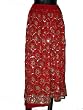 Christmas Gift -Red Color Floral Sequin Work Wrap Girls Comfortable Clothing In India Size 35 For Free Shipping