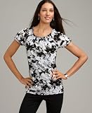 Style&co. Top, Peasant Floral Print Scoopneck