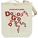 Canvas Tote Bag Beige  Bouvier Des Flandres DOG ADDICTION  Dogs