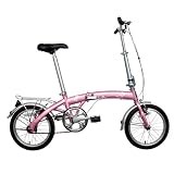 Folding Portable 16 Inch Bike - Pink