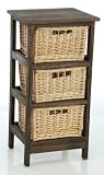 Dark Wood Storage Drawer Unit