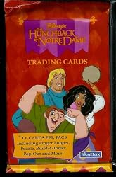 Disney's Hunchback Of Notre Dame Trading Card Pack - 11 cards per pack - Includes Finger Puppet, Puzzle, Build-A-Tower, Pop-Out and More!