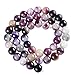 AAA Natural Purple Stripe Agate Gemstone Loose Round Beads 10mm Spacer Beads For Jewelry Making 15.5