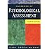 Handbook of Psychological Assessment