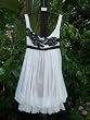 AMELIA TORO White Cocktail Bubble Dress Size 4