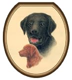 Toilet Tattoos TT-1802-R Labrador Retriever Design Toilet Seat Applique, Round
