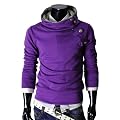 TheLees Herren Stilvoll Luxus Schnalle Haube T-Shirts schlanke Pullover