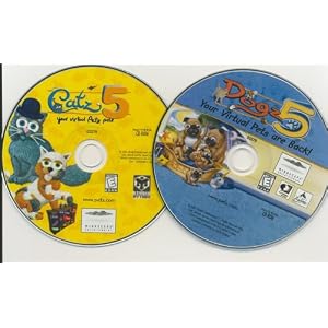 Lot 2 Dogz 5 and Catz 5 Your Virtual Petz Palz Dogz5 Catz5 Pc Vista Xp Computer Game Cd by UBI Soft