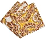 April Cornell Topaz Potholder, Set of 3, French Paisley Gold