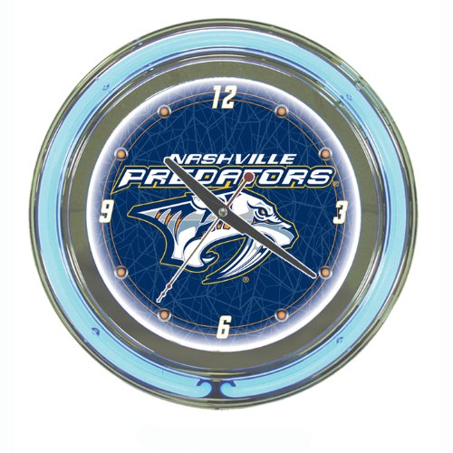 NHL Nashville Predators 14-Inch Neon Clock
