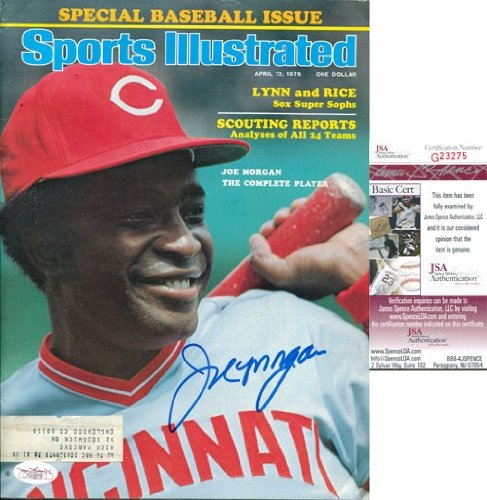 Joe Morgan Autographed/Hand Signed June April 12, 1976 Magazine (JSA)