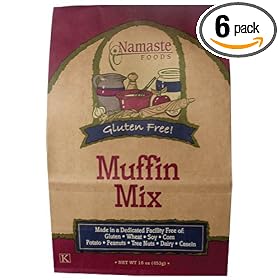 Namaste Foods, Gluten Free Muffin Mix, 16-Ounce Bags (Pack of 6)