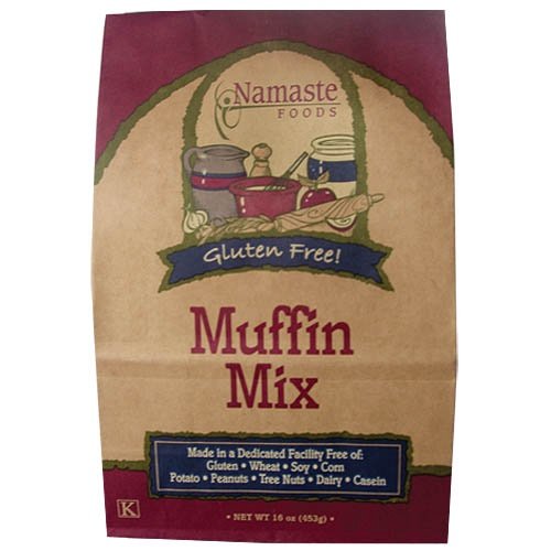 Namaste Foods, Gluten Free Muffin Mix, 16-Ounce Bags (Pack of 6)