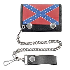 Rebel Flag Leather Wallet