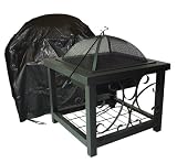 Fire Sense Vinyl Cover with Lining for Square Firepit
