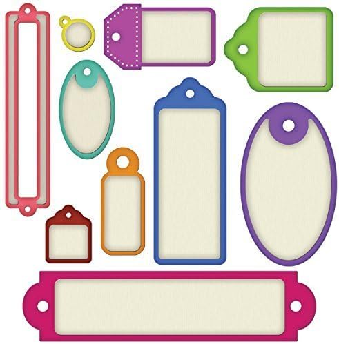Shapeabilities Spellbinder Paper Arts Back To Basics Tags Die Template by Spellbinder paper Arts