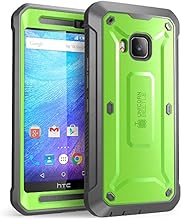 HTC One M9 Case, SUPCASE Full-body Rugged Holster Case with Built-in Screen Protector for HTC One M9 (2015 Release), Unicorn Beetle PRO Series - Retail Package (Green/Gray)