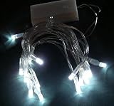 LED Battery 4 sets 15 Fairy/String Lights Color;WHITE