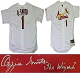 Signed Ozzie Smith St. Louis Cardinals THE WIZARD Jersey MLB COA Smith is the St. Louis Cardinals Hall of Fame Shortstop. Nickname is THE WIZARD. Great collectible for the lifetime Cardinal fan! Major League Baseball authenticated. Jersey comes with a unique hologram # verified at MLB's website. What that means is a MLB authenticator witnessed Ozzie signing your jersey at the private signing.