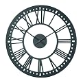 Oversized Vintage Tower Wall Clock 36inch Diameter,MDF - 35.43x35.43x1.77