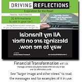 Financial Transformation, inspirational affirmations to empower your thinking, relieve stress, and deepen your spiritual life while you drive! Give a unique gift, under $10, that uplifts with positive, faith filled affirmations! 51PR%2BAtHcEL. SL160 Financial Transformation, inspirational affirmations to empower your thinking, relieve stress, and deepen your spiritual life while you drive! Give a unique gift, under $10, that uplifts with positive, faith filled affirmations!