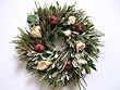 Peonies and Pomegranates Dried and Preserved Floral Wreath (19 inch)