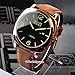 CURREN Men Nubuck Leather Outdoor Date Sport Quartz Wrist Watch Brown