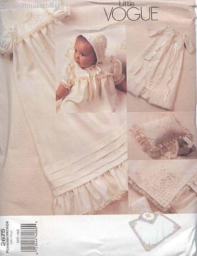 Little Vogue Infant Dress,Coat,Bonnet,Pillow, Sham & Blanket,NEW PATTERN,N