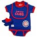 Sporting Goods : Chicago Cubs Infant Creeper, Bib and Bootie 3pc Set