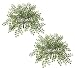TWO 24" Artificial Maiden Hair Fern Plants Greenery Bushes_Green