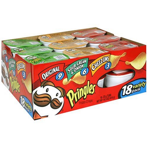 Pringles Potato Crisps, Variety Pack of Original, Sour Cream & Onion and Cheddar... by Pringles